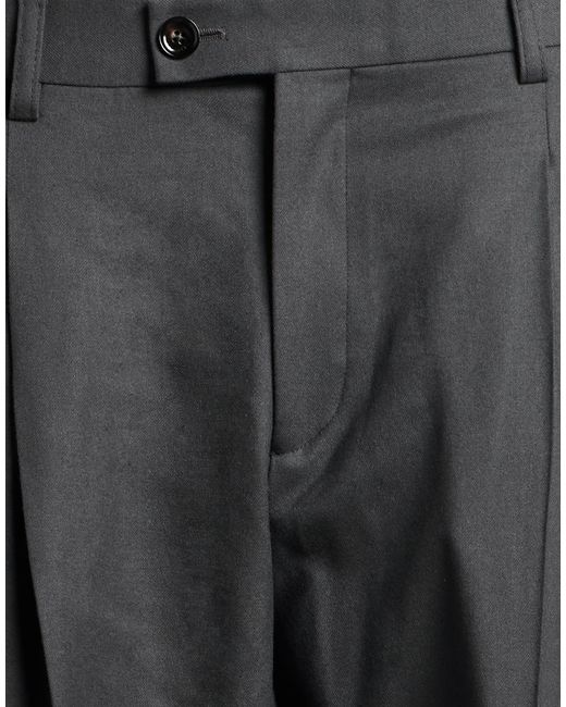 BE ABLE Gray Pants Virgin Wool, Elastane for men