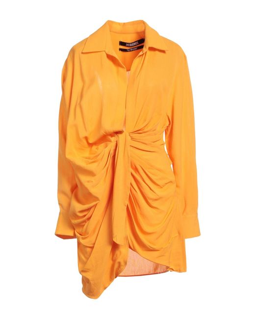 Jacquemus Orange Short Dress