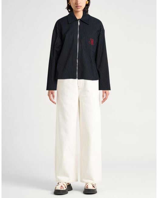MAX&Co. Black Jacket Polyester, Viscose, Elastane