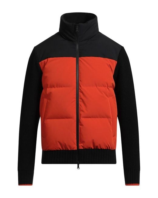 Paul & Shark Red Puffer Wool, Polyester, Elastane for men