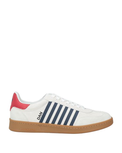 DSquared² White Off- And Multicolour Panelled Sneakers for men