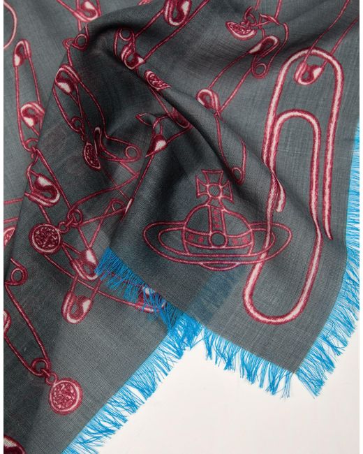 Vivienne Westwood Blue Scarf