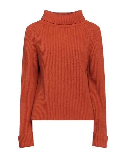 Alpha Studio Orange Rollkragenpullover