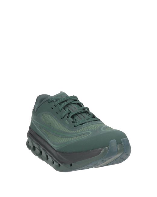 On Shoes Green Dark Sneakers Textile Fibers, Synthetic Material for men