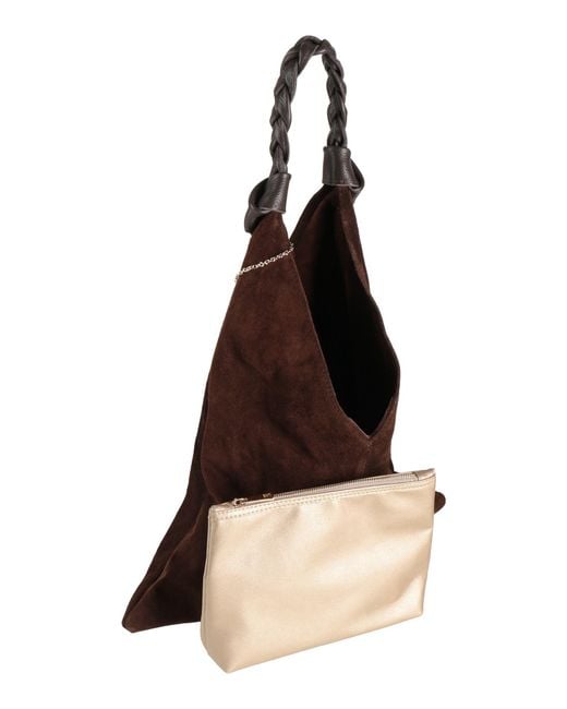 Laura Di Maggio Brown Shoulder Bag Leather
