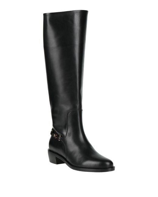 Ferragamo Black Boot Calfskin