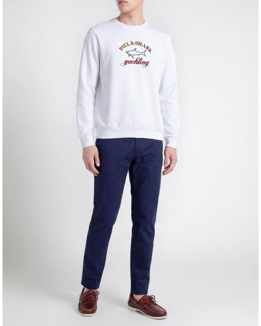 Paul & Shark White Sweatshirt for men