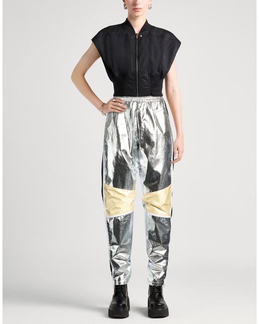 Rabanne Metallic Pants Cotton, Polyurethane