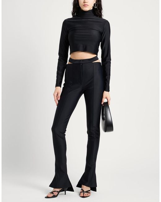 Mugler Blue Pants Polyamide, Elastane