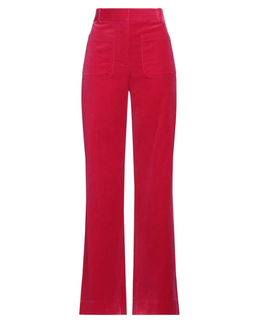 Victoria Beckham Red Pants