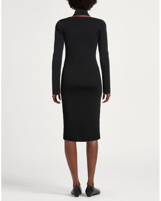 BCBGMAXAZRIA Black Midi Dress