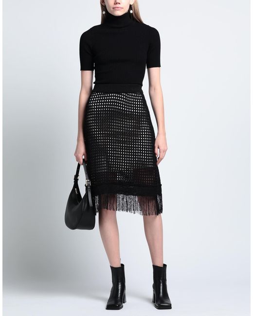 Pinko Black Midi Skirt