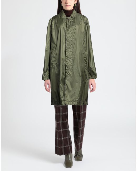 Aspesi Green Overcoat & Trench Coat