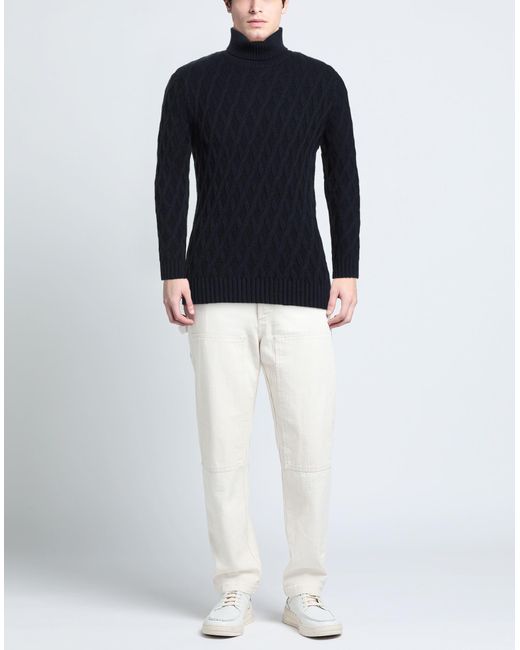 GRIFFAI Blue Turtleneck for men