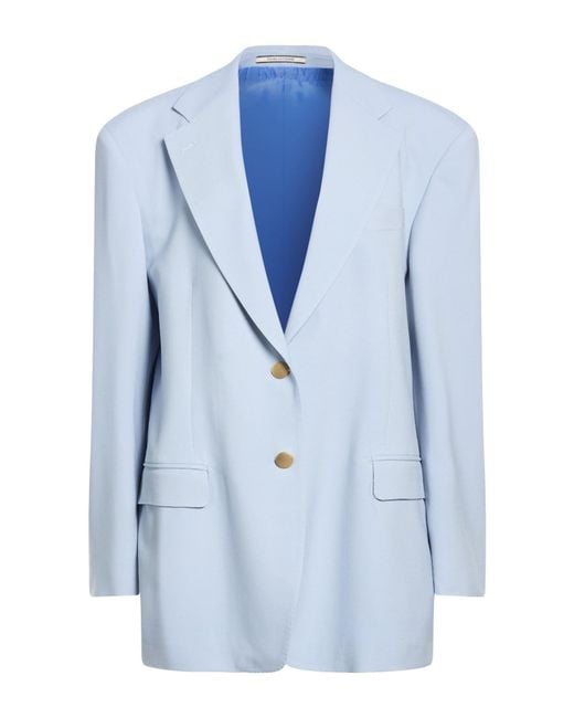 Tagliatore 0205 Blue Blazer Polyester, Virgin Wool, Elastane