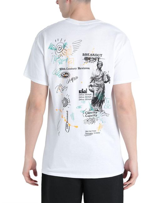 TOPMAN T-shirt in White for Men | Lyst