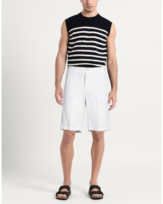 120% Lino Blue Light Shorts & Bermuda Shorts Linen for men