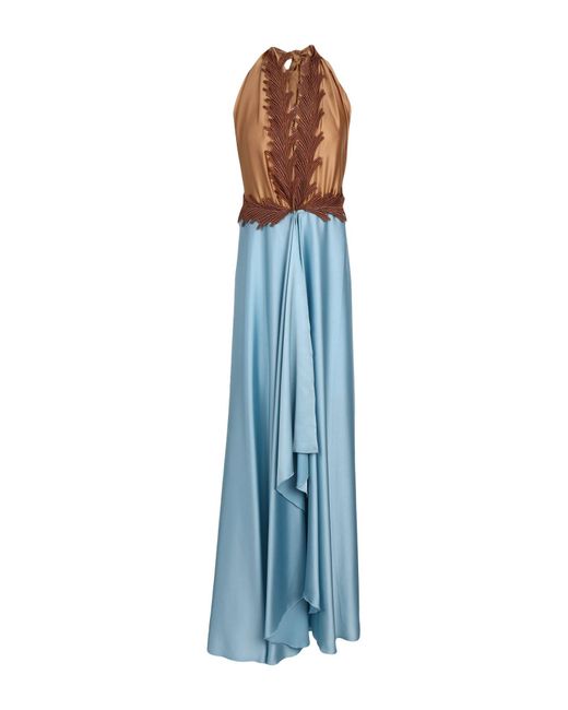 CLARA AESTAS Blue Midi Dress