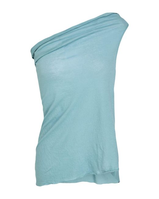 Rick Owens Blue Top Cotton