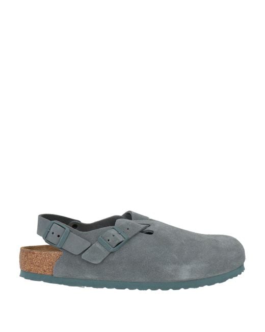 Birkenstock Gray Light Mules & Clogs Leather for men