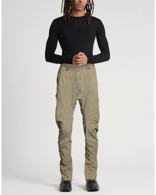 Masnada Green Pants Cotton, Elastane for men