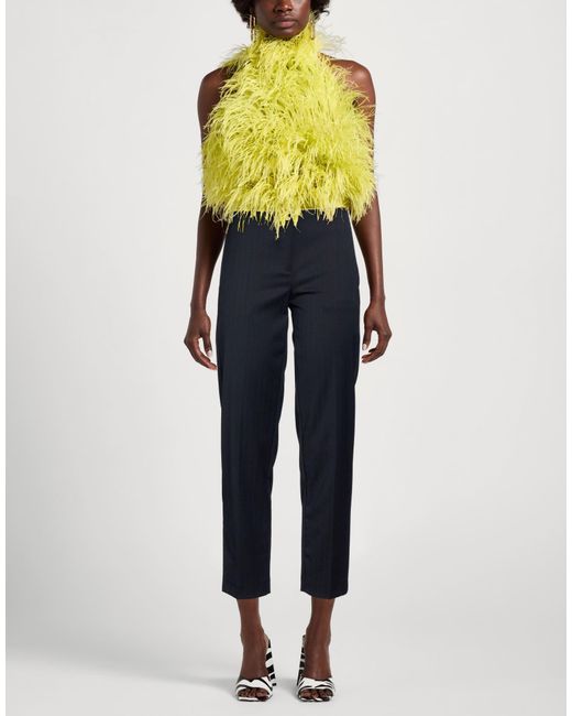 Ottod'Ame Blue Pants Polyester, Virgin Wool, Elastane