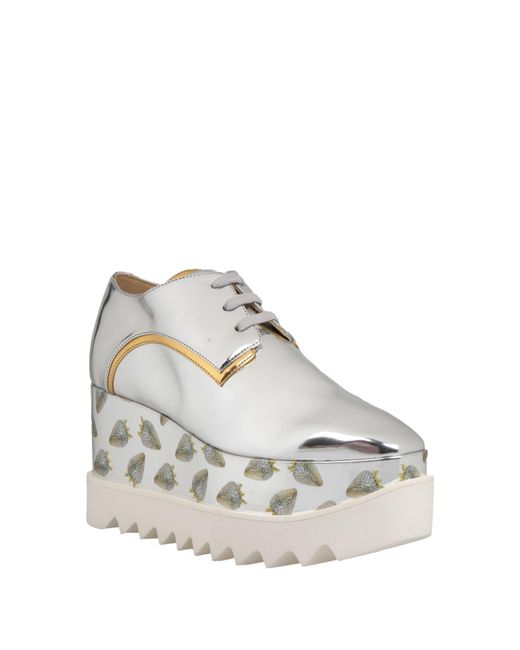 Stella McCartney Gray Lace-Up Shoes