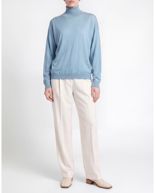 Semicouture Blue Turtleneck