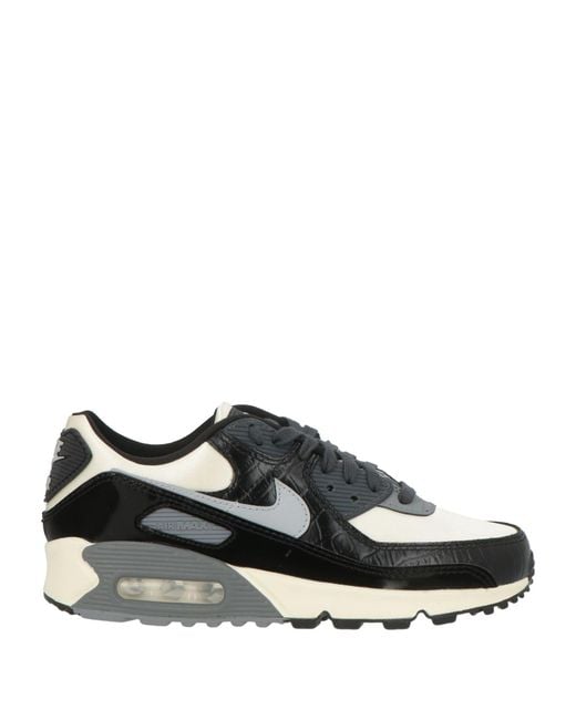 Nike Black Sneakers Textile Fibers, Synthetic Material for men
