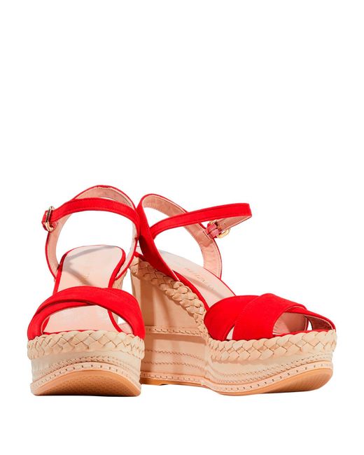 stuart weitzman red espadrilles