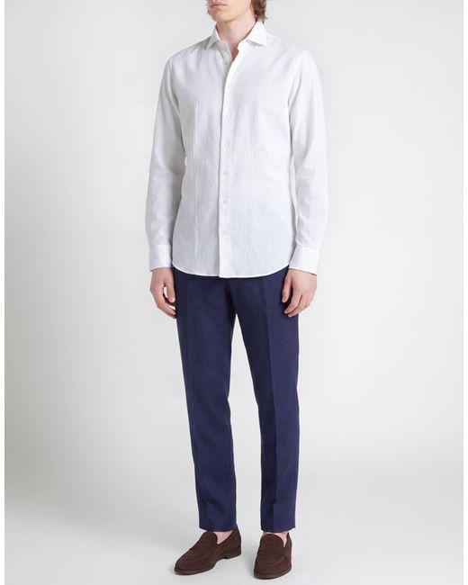 Borriello White Shirt Cotton for men