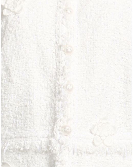 Maison Common White Jacket Cotton, Polyamide, Acrylic, Polyester