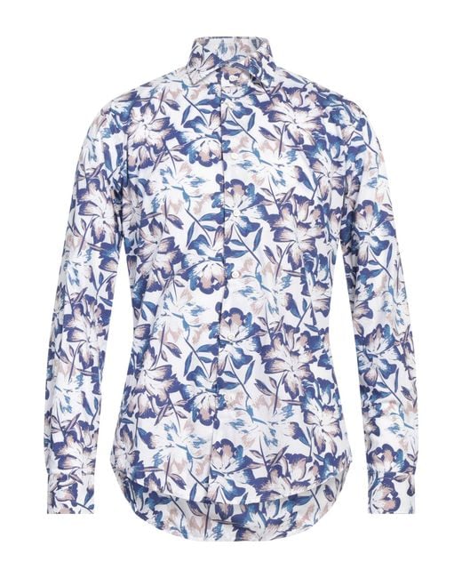 Brian Dales Blue Shirt Cotton for men