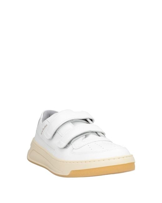 Acne White Sneakers Leather
