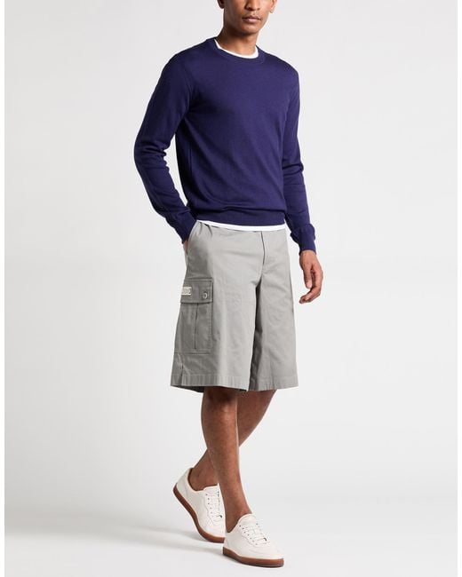 Dolce & Gabbana Gray Shorts & Bermuda Shorts Cotton, Elastane for men