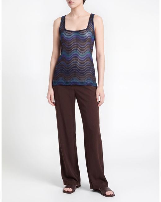 Missoni Blue Midnight Tank Top Viscose