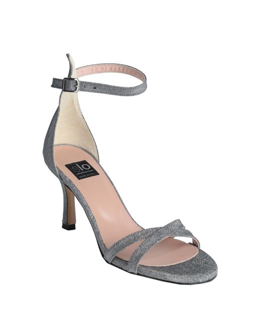 Islo Isabella Lorusso Metallic Sandals Textile Fibers