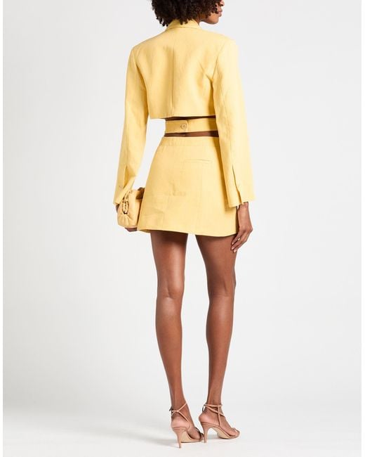 Jacquemus Yellow Mini Dress