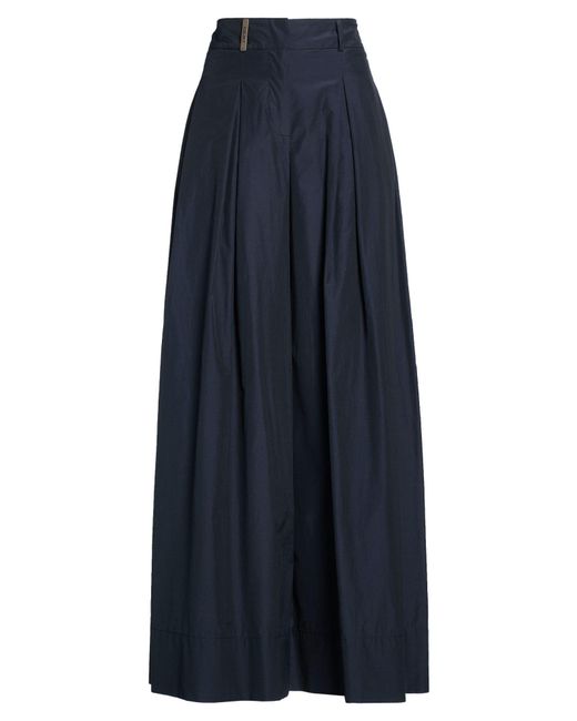 Peserico Blue Midnight Pants Cotton, Polyester