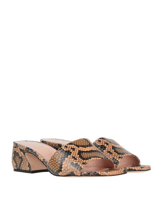 Sergio Rossi Natural Sand Sandals Soft Leather