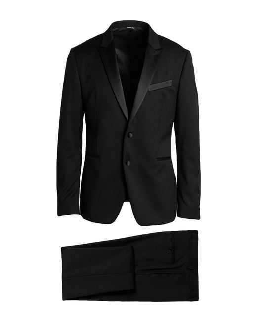 Reveres 1949 Black Suit for men