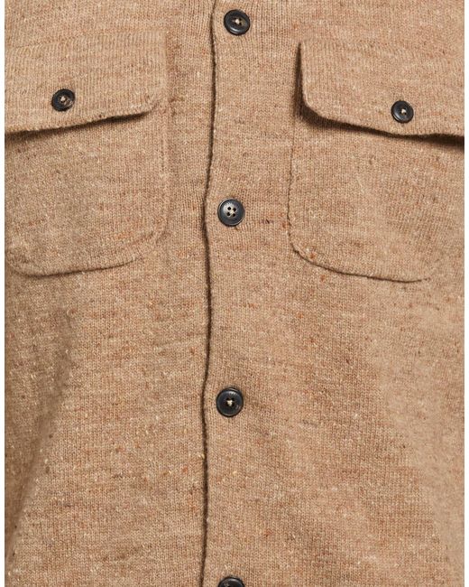 Hackett Natural Cardigan Virgin Wool for men