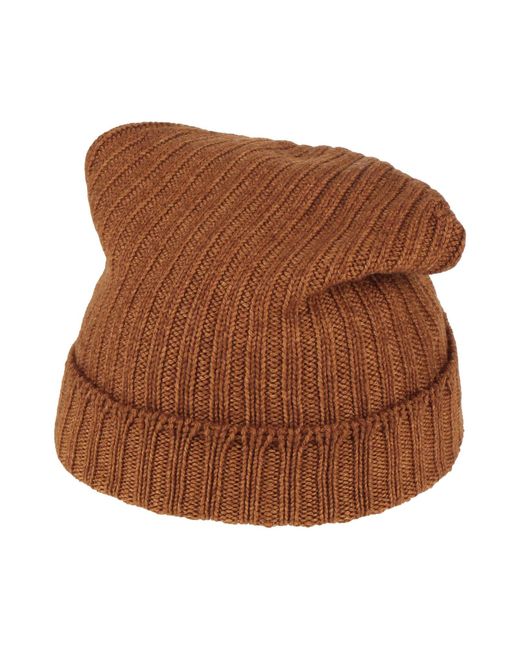 Gran Sasso Brown Hat Virgin Wool
