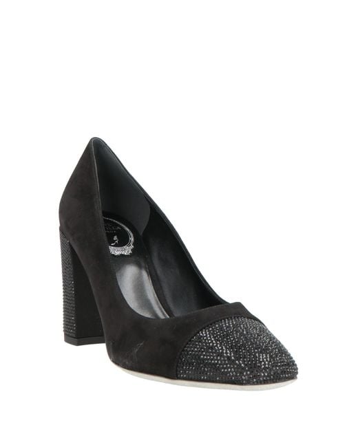 Rene Caovilla Black Pumps Leather