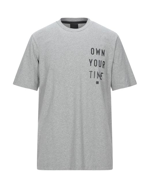 OUTHERE Gray T-Shirt Cotton for men