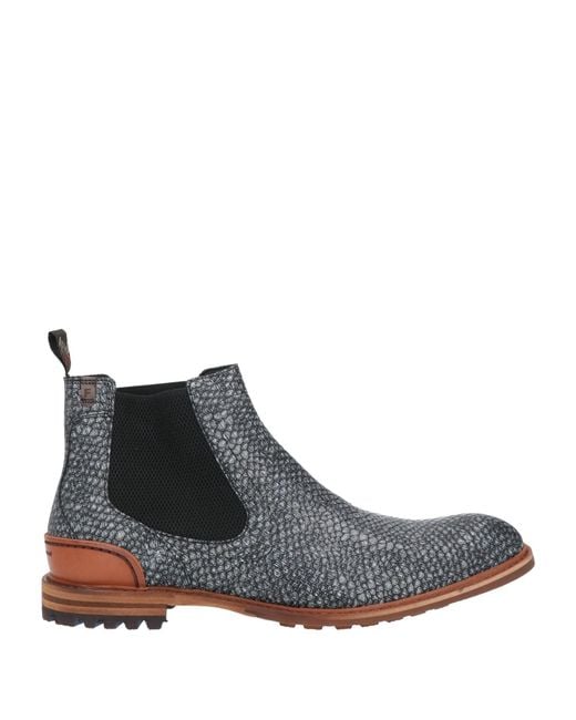Floris Van Bommel Brown Ankle Boots for men