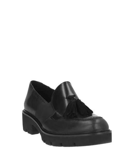 Cinzia Soft Black Loafers Leather