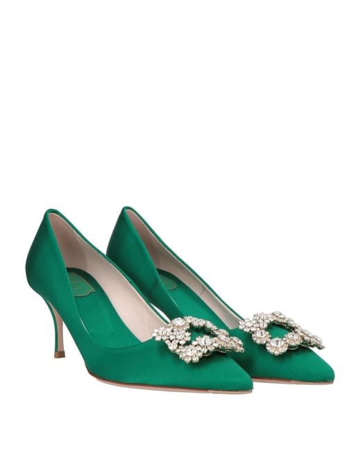 Roger Vivier Green Pumps