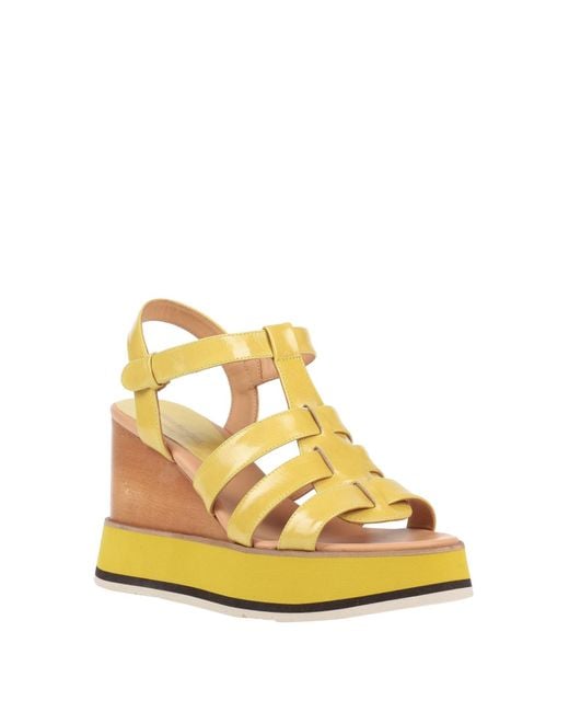 Paloma Barceló Yellow Mules & Clogs