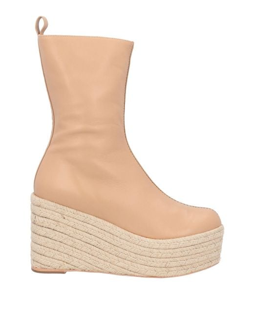 Paloma Barceló Natural Ankle Boots